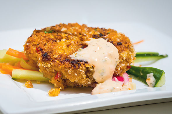 Vegan Sodexo Crabless crab cake