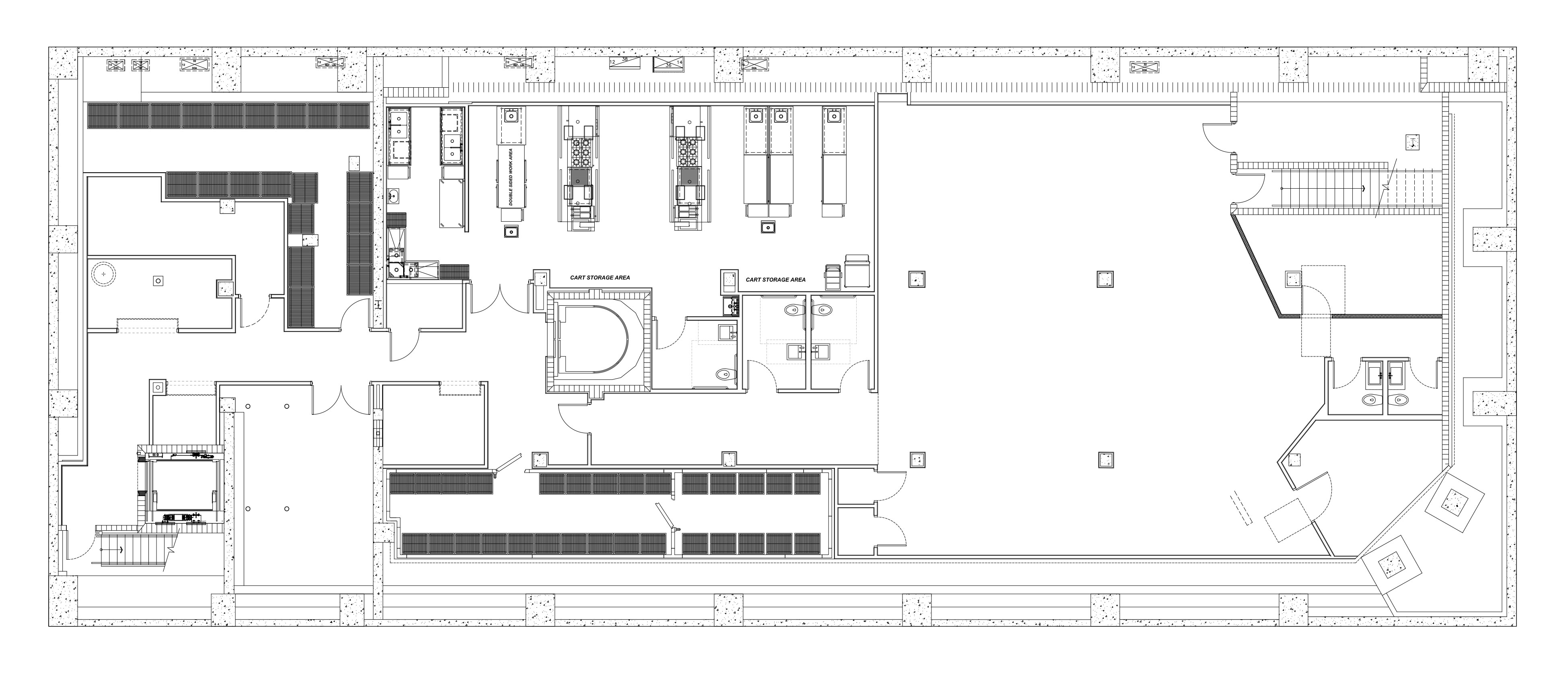 J H Food Hall Basement Level Model