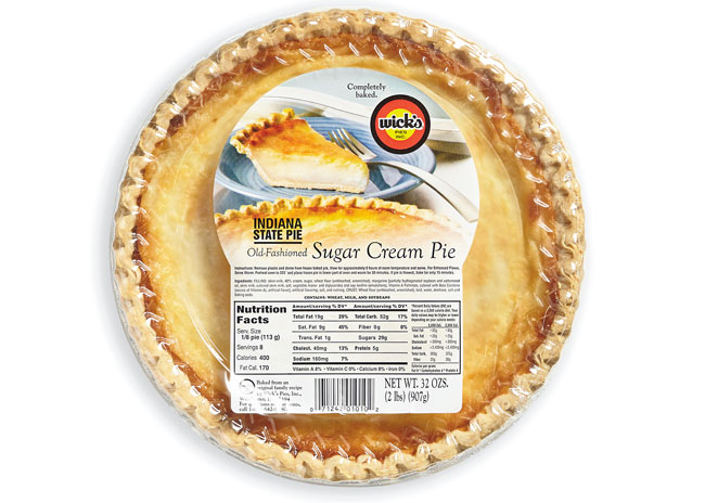 Trend Wicks Pies 9inch sugar cream pk