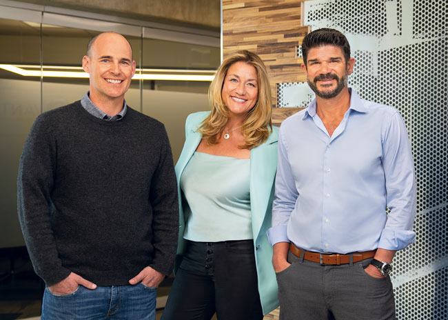 Avanti Restaurant Solutions’ Shareholders (from left):  Rory Clarke, president;  Lisa Rossi, chief of staff; and Mark Rossi, CEO  and founder